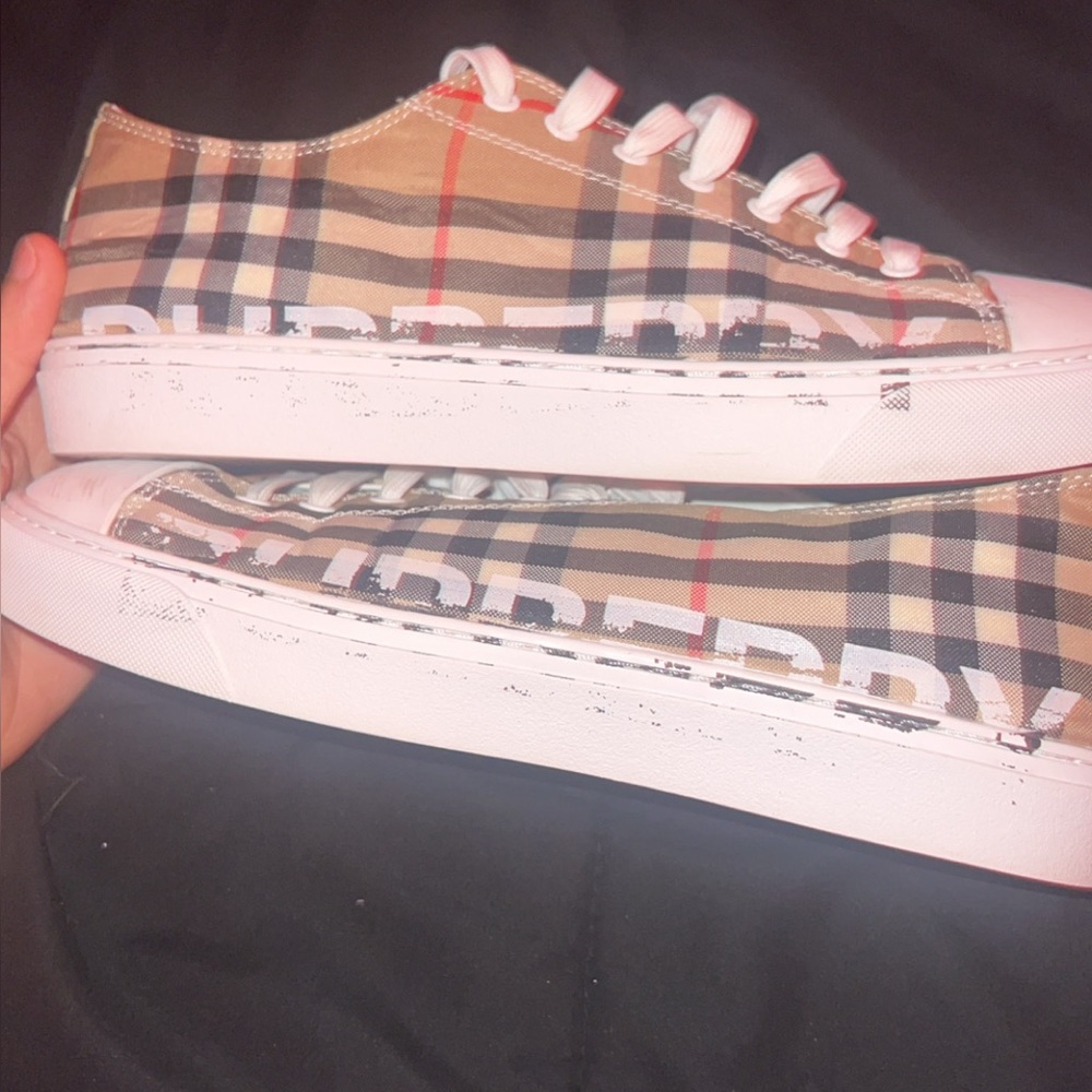 Plaid Canvas Low-Top Sneakers – Casual Streetwear Style - Picture 6 of 7